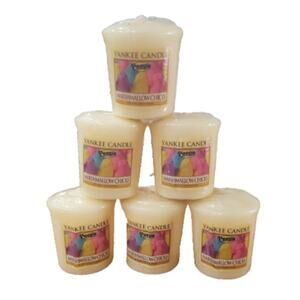Yankee Candle‎ Peeps Marshmallow Chicks Mini Candles Set of 6 Votives NEW